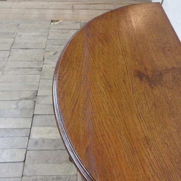 イギリス アンティーク 家具 コンソールテーブル ハーフムーン 猫脚 6133e
