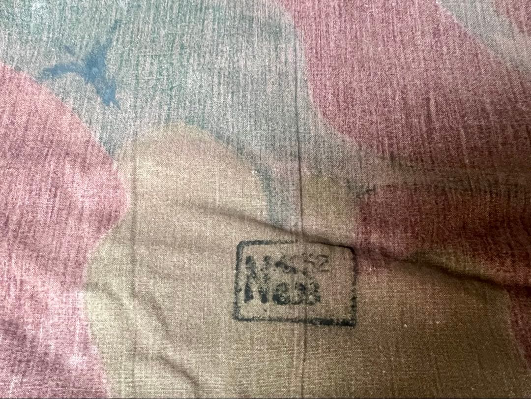 ①1952年製 デッドストック イタリア軍幕 タープ テント サンマルコ迷彩