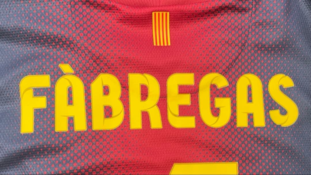 【正規・激レア】バルセロナ 12/13 ファブレガス 背番号4 ホーム　M