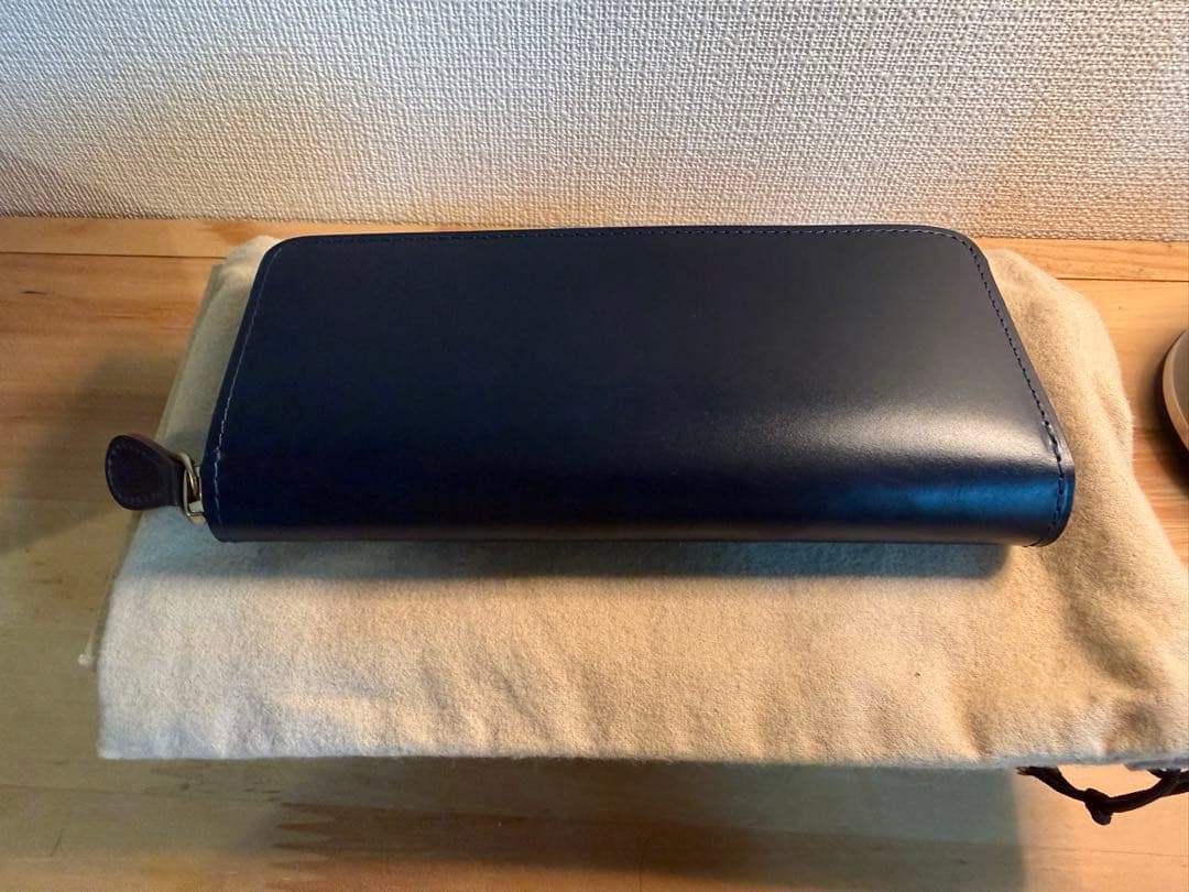 THIN BRIDLE ファスナー付き3本入りペンケース　ganzo