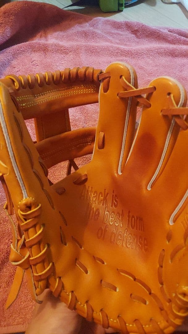 新品未使用　D×M硬式グローブ　内野用大人用