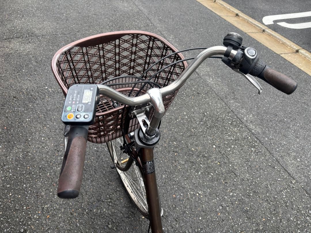 古着Panasonic 電動アシスト自転車 ブラウン