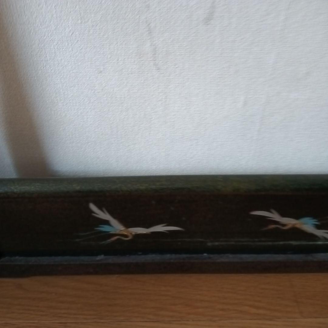 漆塗り衣桁 フック付き