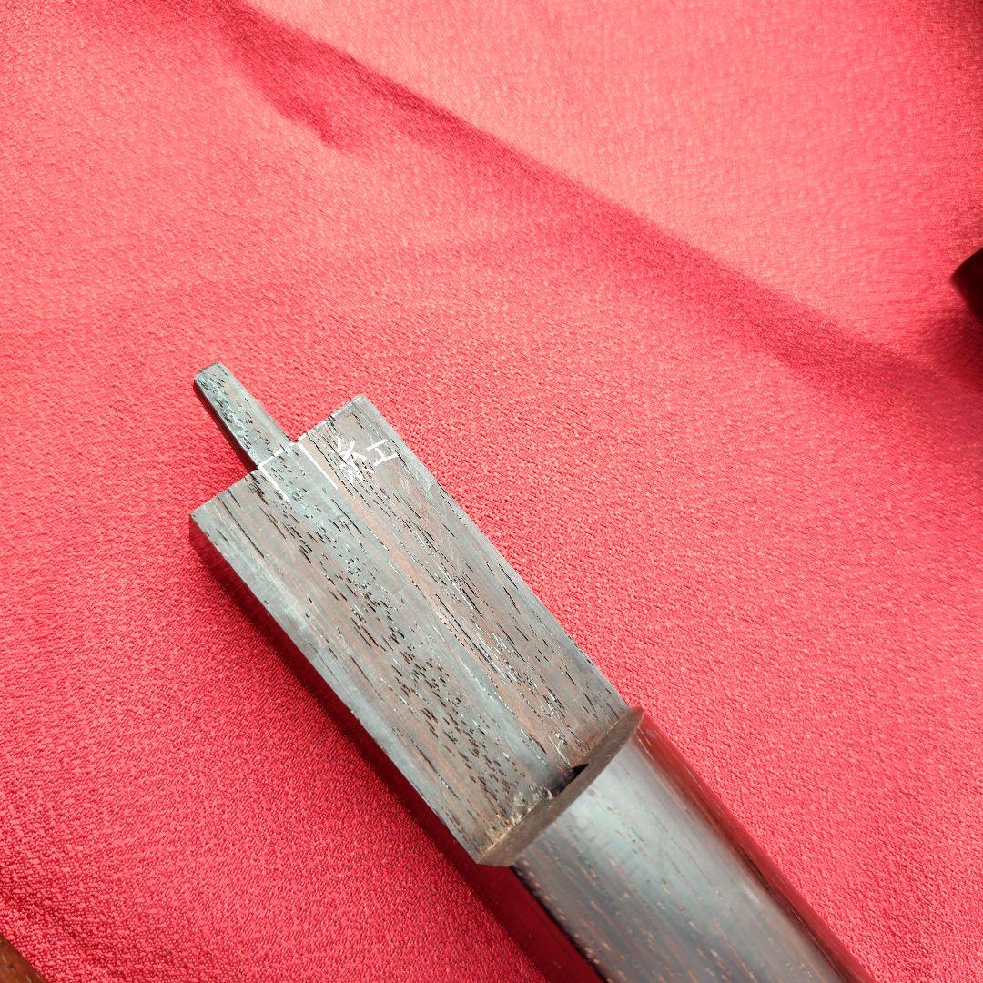 三味線 棹木部 地唄用 天神欠品 3分割 『紅』表記 上棹・中棹・下棹 修理用