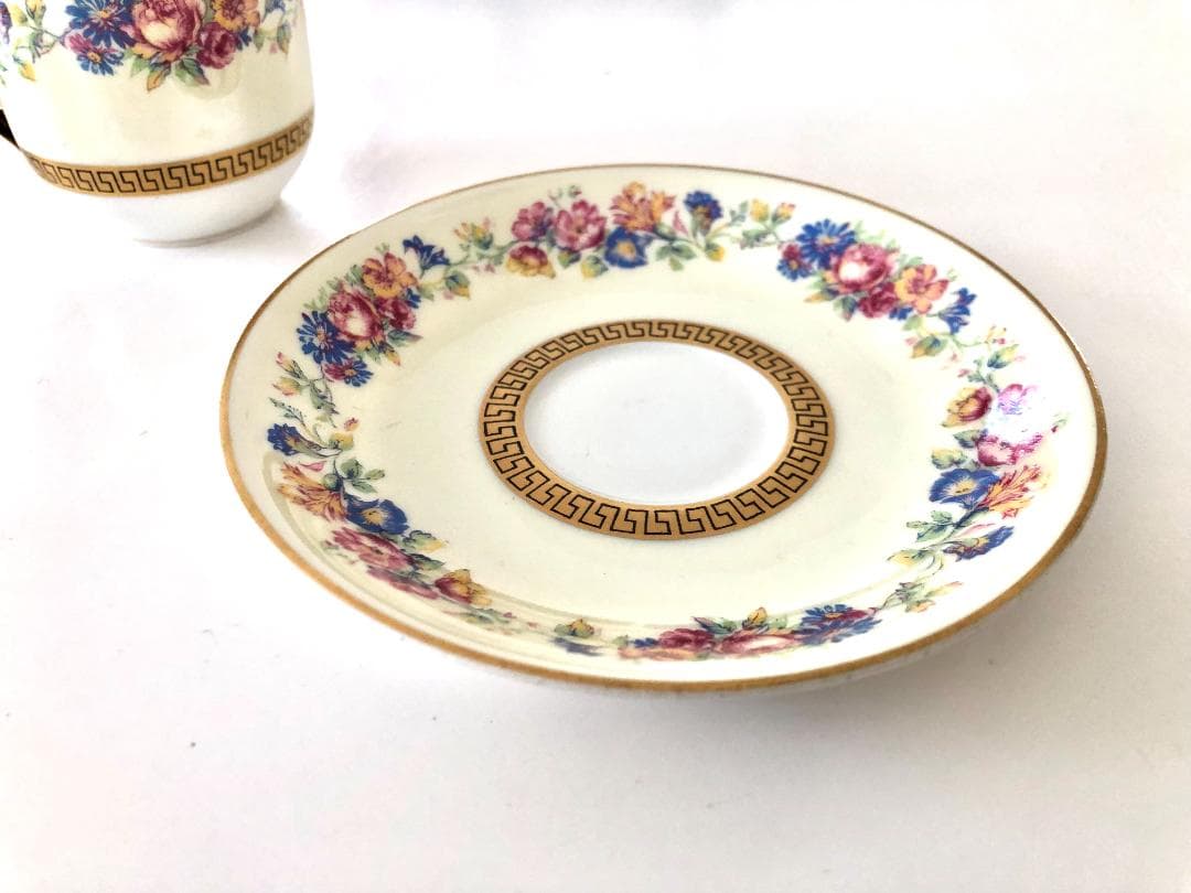 アビランド リモージュ カップ&ソーサー 金彩花柄 【アンティーク】