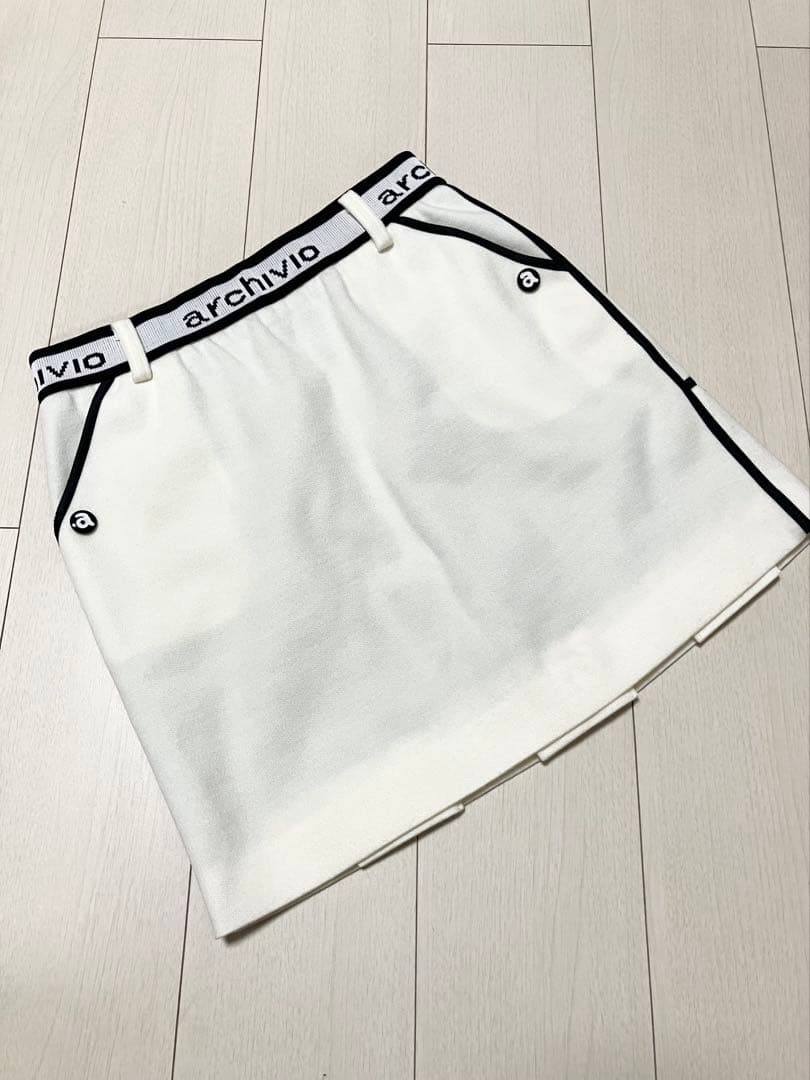 (美品)アルチビオarchivio ボーダー柄ハイネック・スカート サイズ38