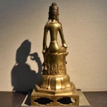 ◆百済仏『方形台座金銅半跏思惟像』仏像◆検）天平仏 飛鳥仏 新羅仏 空海 千利休