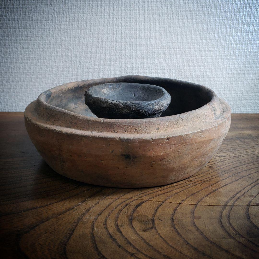 ペルシャ　油壺　燭台　アンダーソン　土器　オイルランプ　灯火器　燈火器