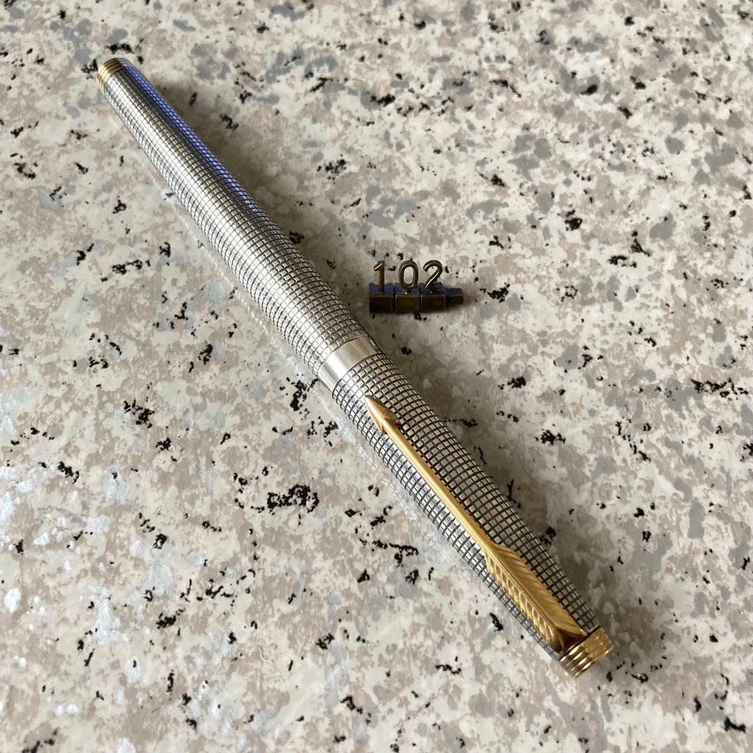 #102 オーバーホール済み 万年筆 PARKER Silver 14k