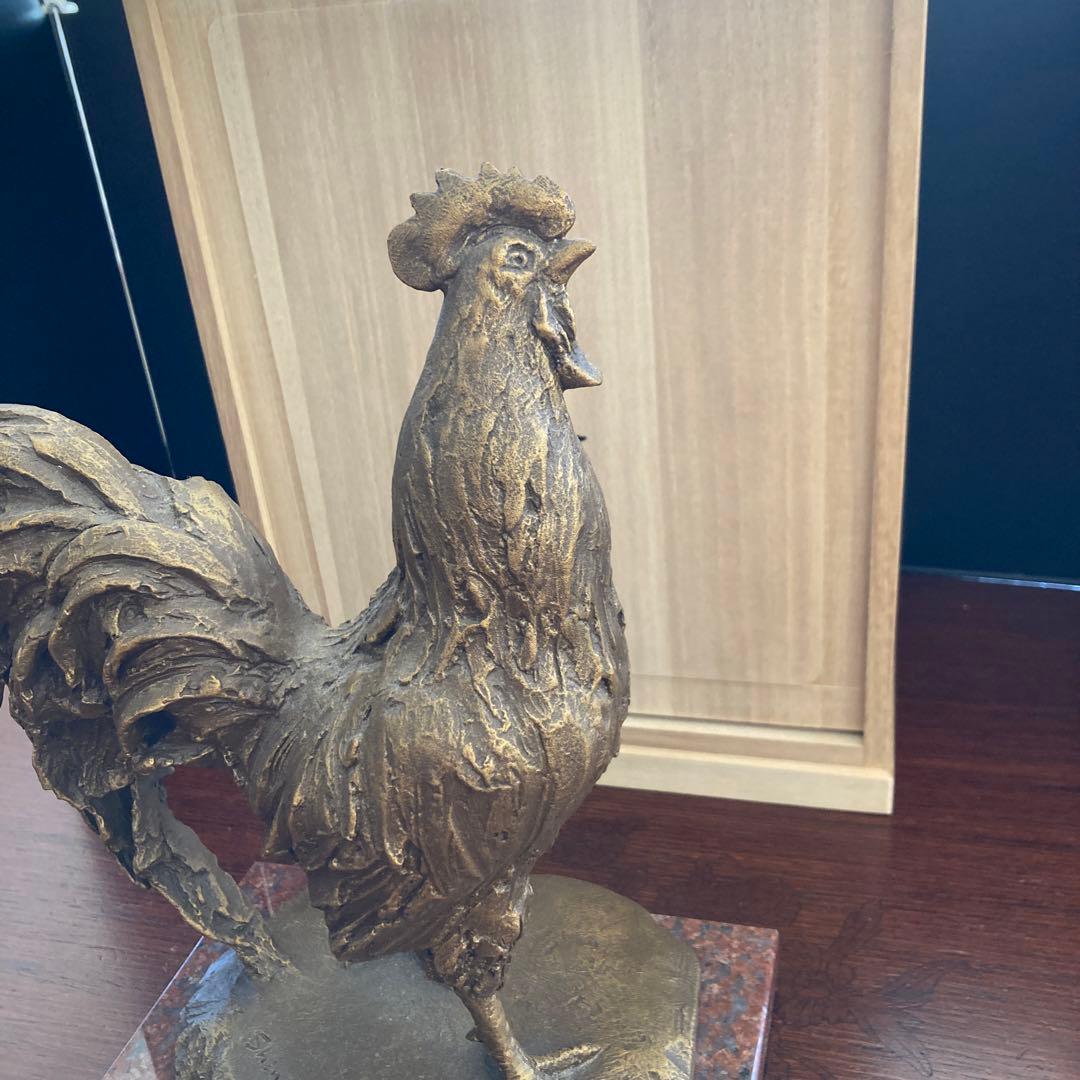 中村晋也　鶏　ブロンズ