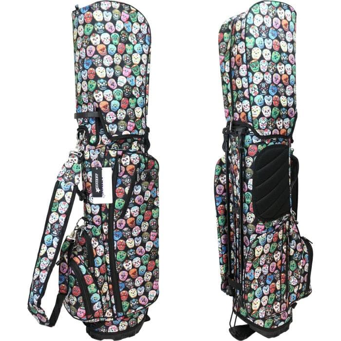 【新品】アズロフ AZ-STCB02 スタンド キャディバッグ メキシカンスカル