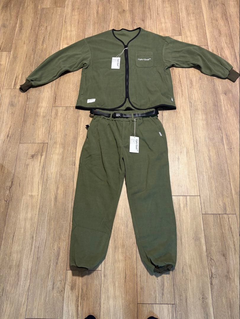 【チョロ】キャプテンズヘルムゴルフフリースノーカラージャケットアジャス