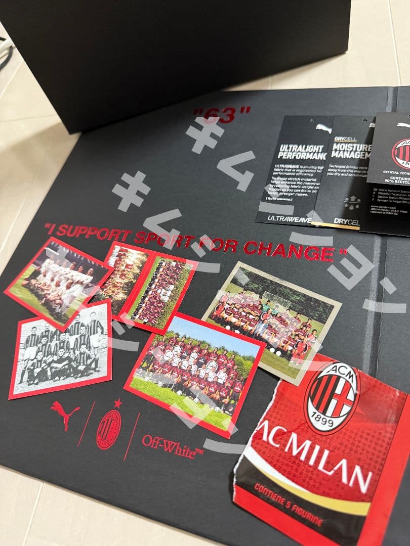 【箱付き正規品】24-25puma×OffWhite AC Milan4th