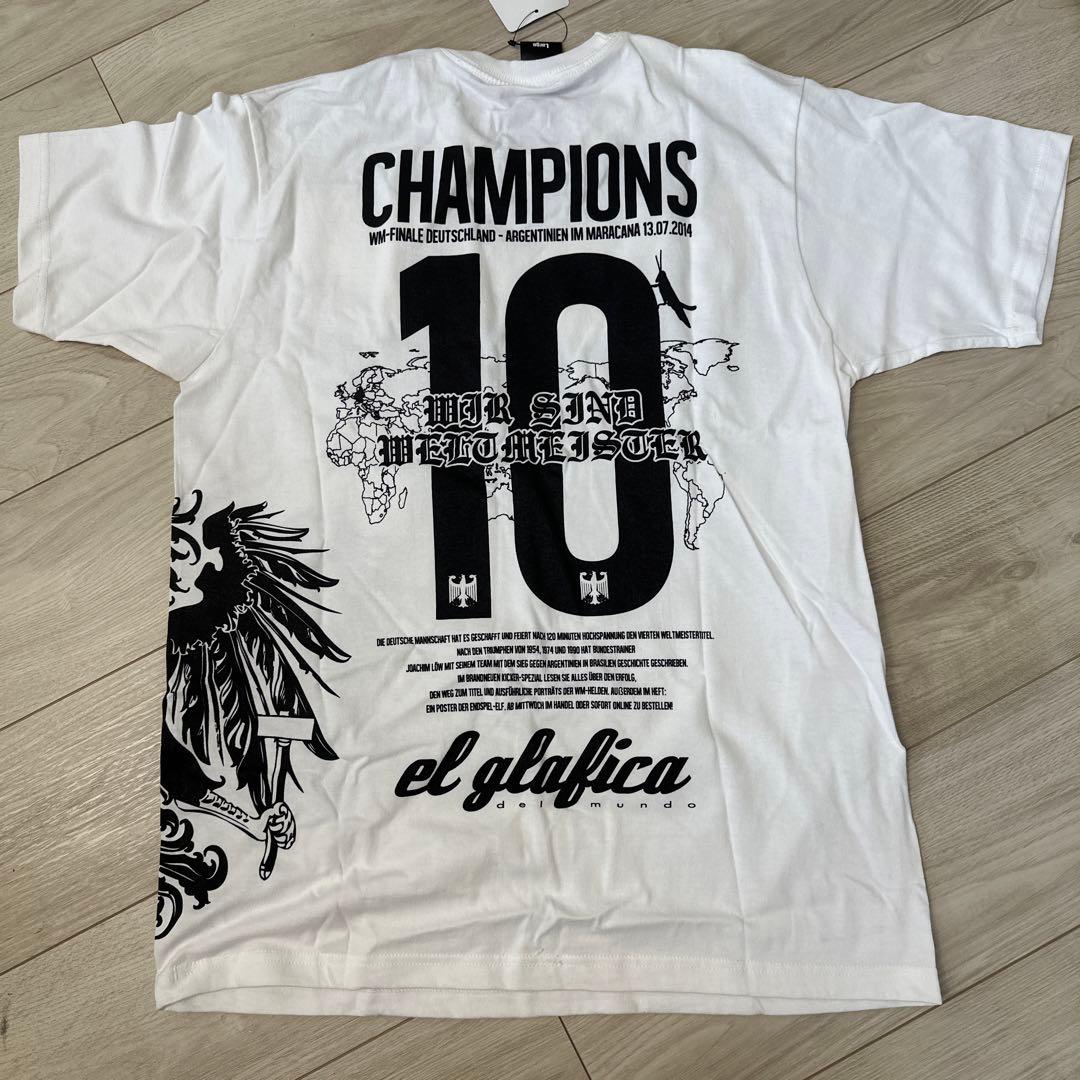 限定品 GRANDE 2014 BRASIL W杯 ドイツ代表優勝記念Tシャツ