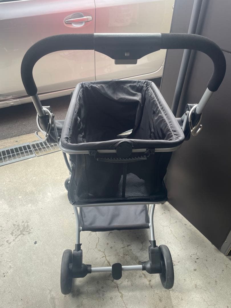 EcoCa 折りたたみ式 ブラックショッピングカート