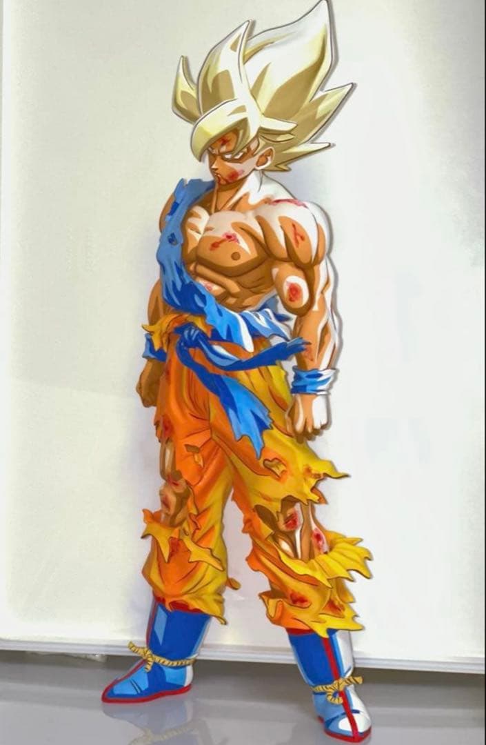 ヨ*ン様 ドラゴンボールフィギュア 伝説の超サイヤ人 孫悟空 リペイント 二次元