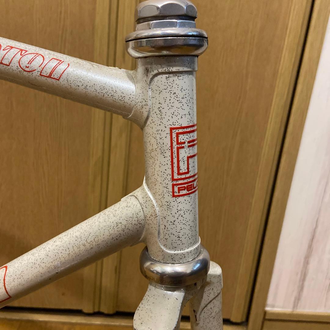 PELOTON ホワイトフレーム njs 競輪　トラックフレーム　ピスト