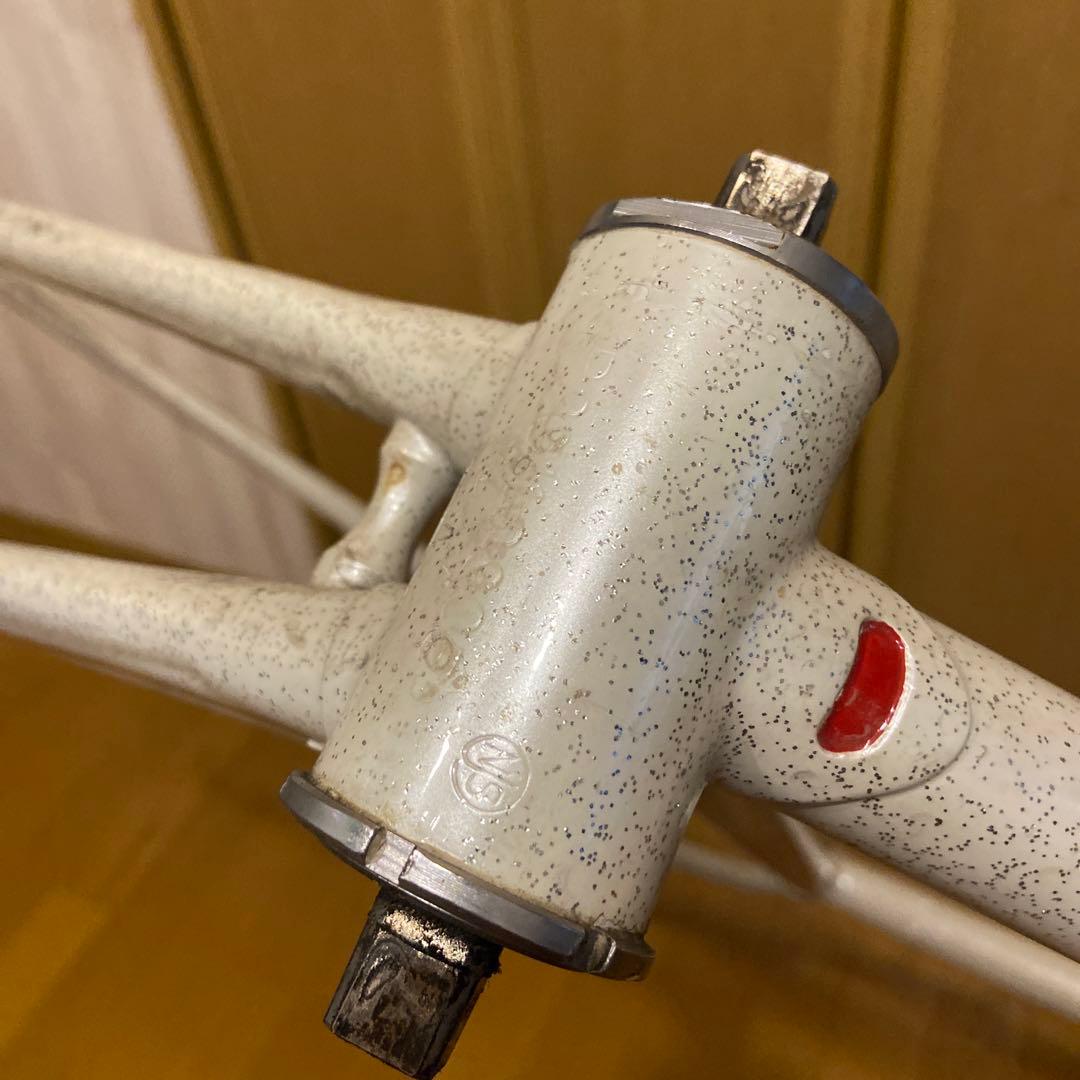 PELOTON ホワイトフレーム njs 競輪　トラックフレーム　ピスト