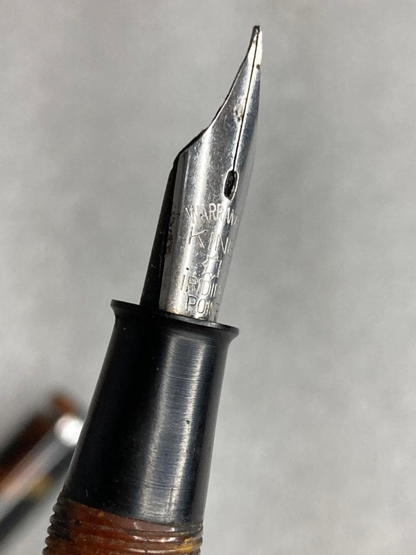 アンティーク レトロ 万年筆 WARRANTED KING IRIDIUM
