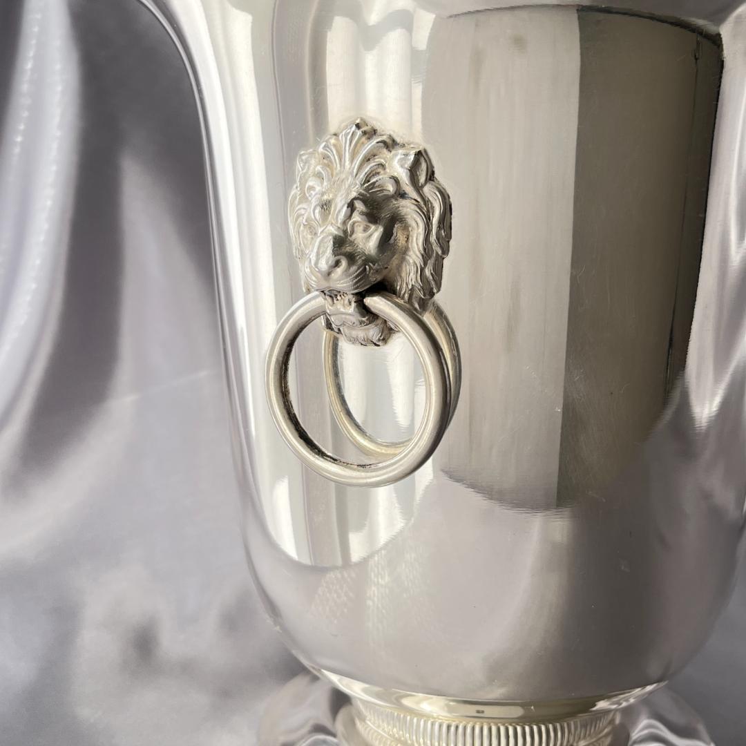 【仏蘭西】ライオンのワインクーラー / シャンパンクーラー 【シルバープレート】