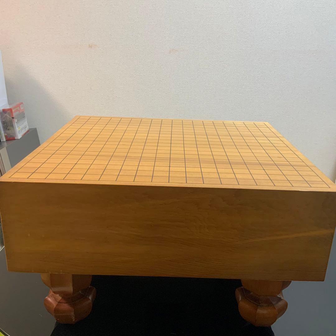 【本榧】【天柾目】囲碁盤 脚付 へそ付 カバー付