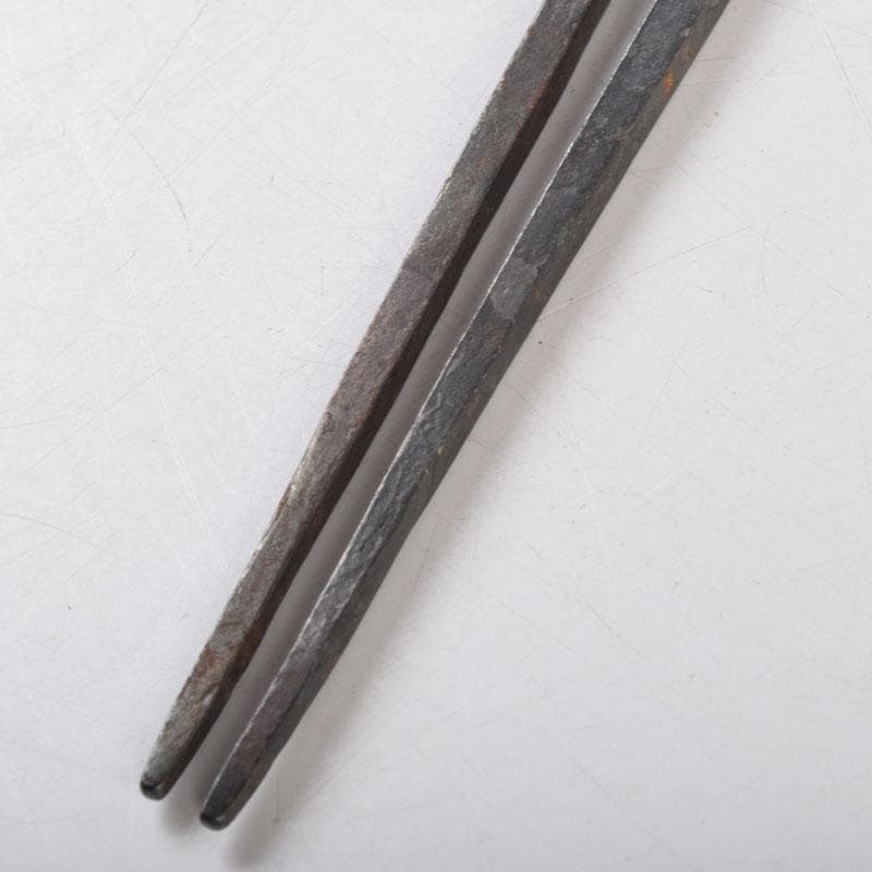 茶道具　備前長船俊光(今泉俊光)作　古鉄　火箸　N　9173