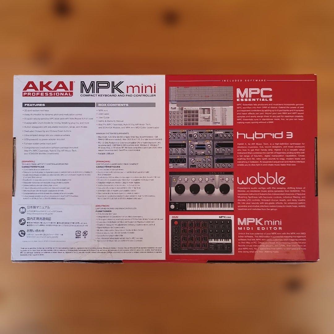 AKAI MPK mini コンパクトキーボード・パッドコントローラー