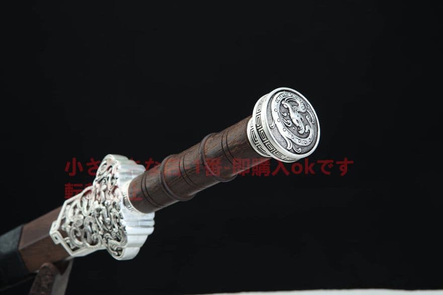 20寸砂銀玄氷漢剣 古兵器   武具　刀装具　日本刀　模造刀   居合刀