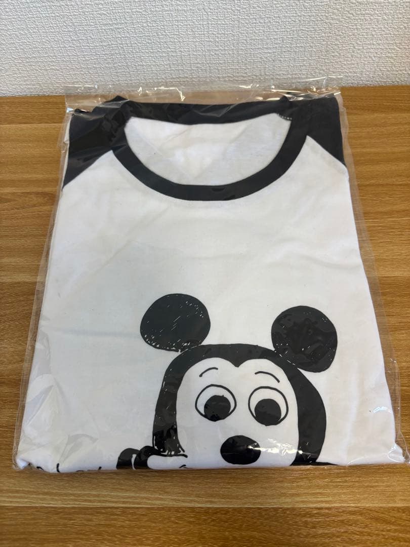 嵐　ミッキーマウス Tシャツ ホワイト/ブラック