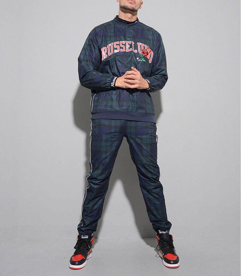 新品 ラッセルノ ゴルフ フラグローズ ロゴ プルオーバー セットアップ XL