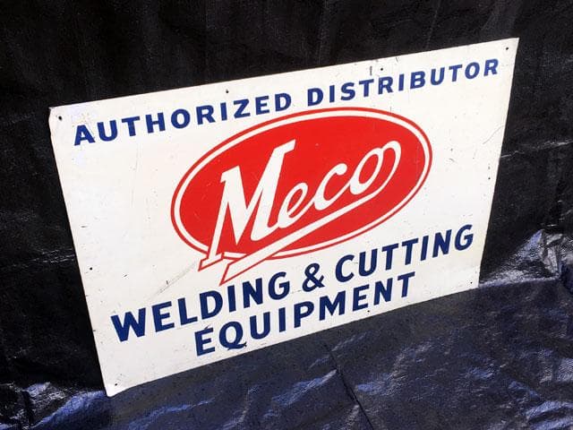 Meco社 ヴィンテージ アルミ 看板 溶接機器 切削機械 入手困難品
