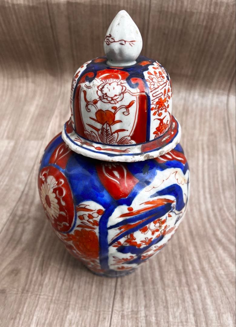 古伊万里 沈降壺骨董品 時代物 色絵