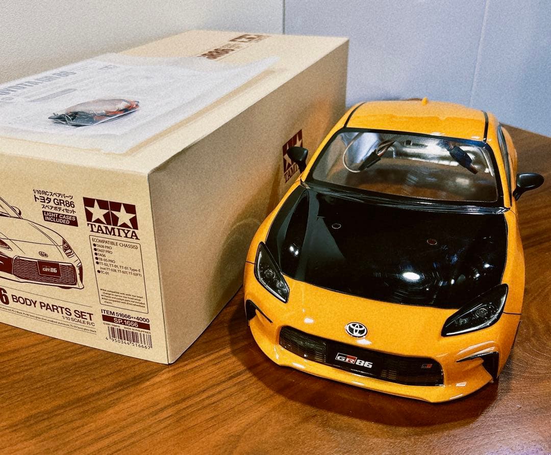 電飾付 SP.1666 1/10RC トヨタ GR 86 スペアボディセット