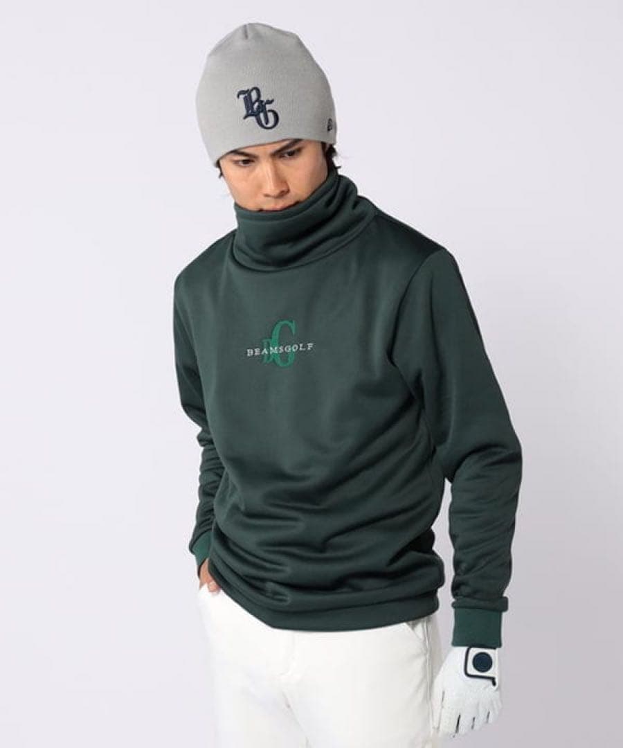 BEAMS GOLFビームス ゴルフ 裏フリース ファンネルネック プルオーバー