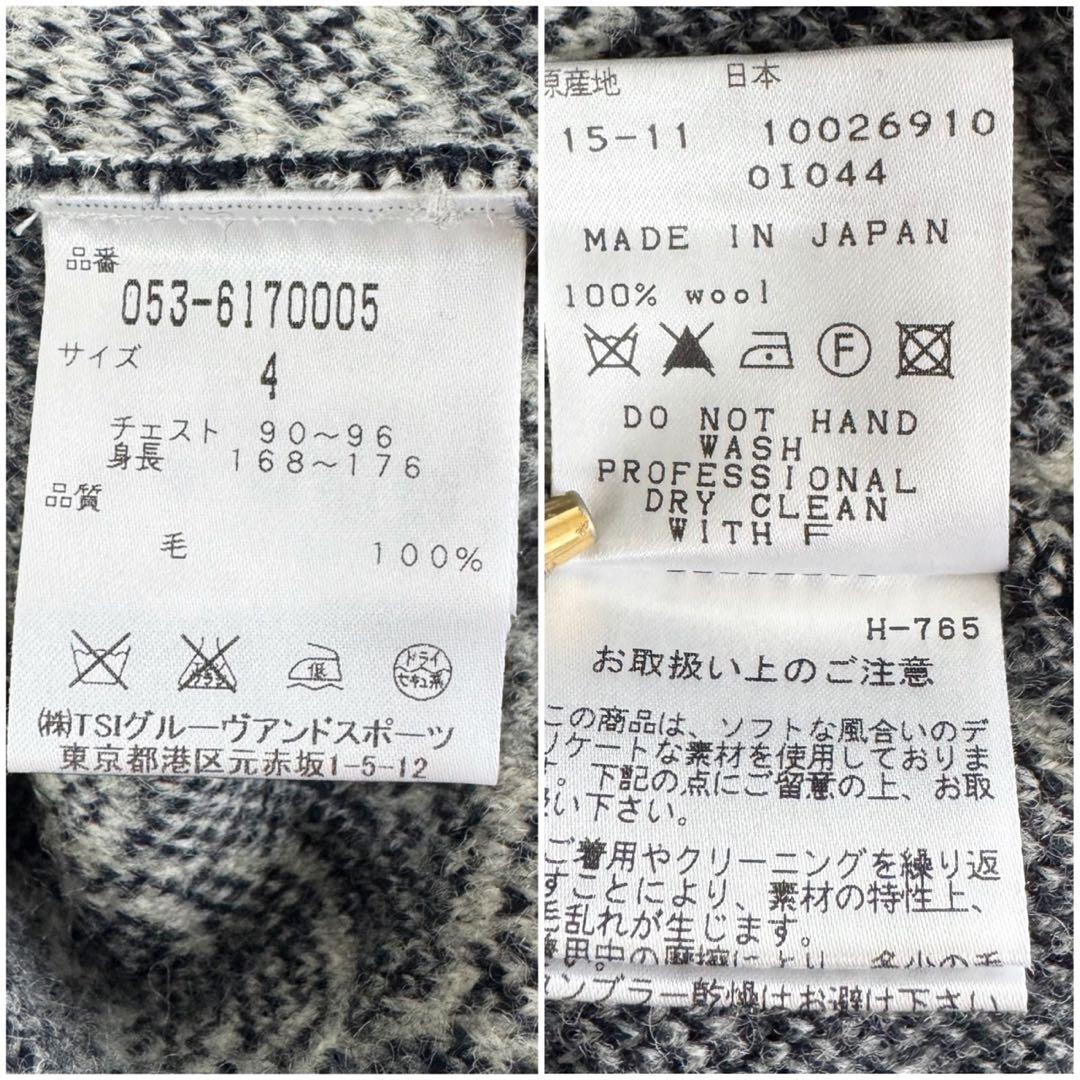 PEARLY GATES パーリーゲイツ ゴルフウェア 長袖ウールセーター 4