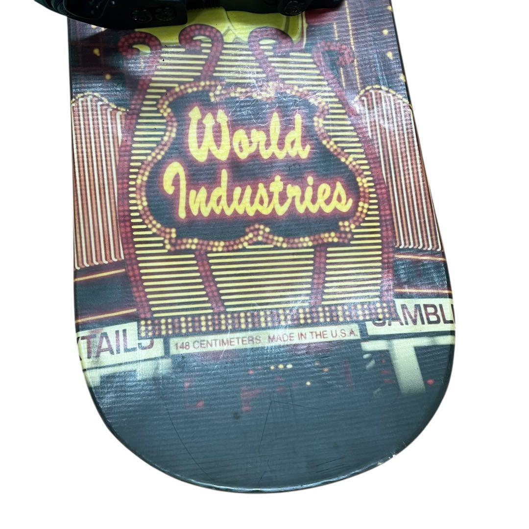 WORLD INDUSTRIES スノーボード 148 ビンディング付属