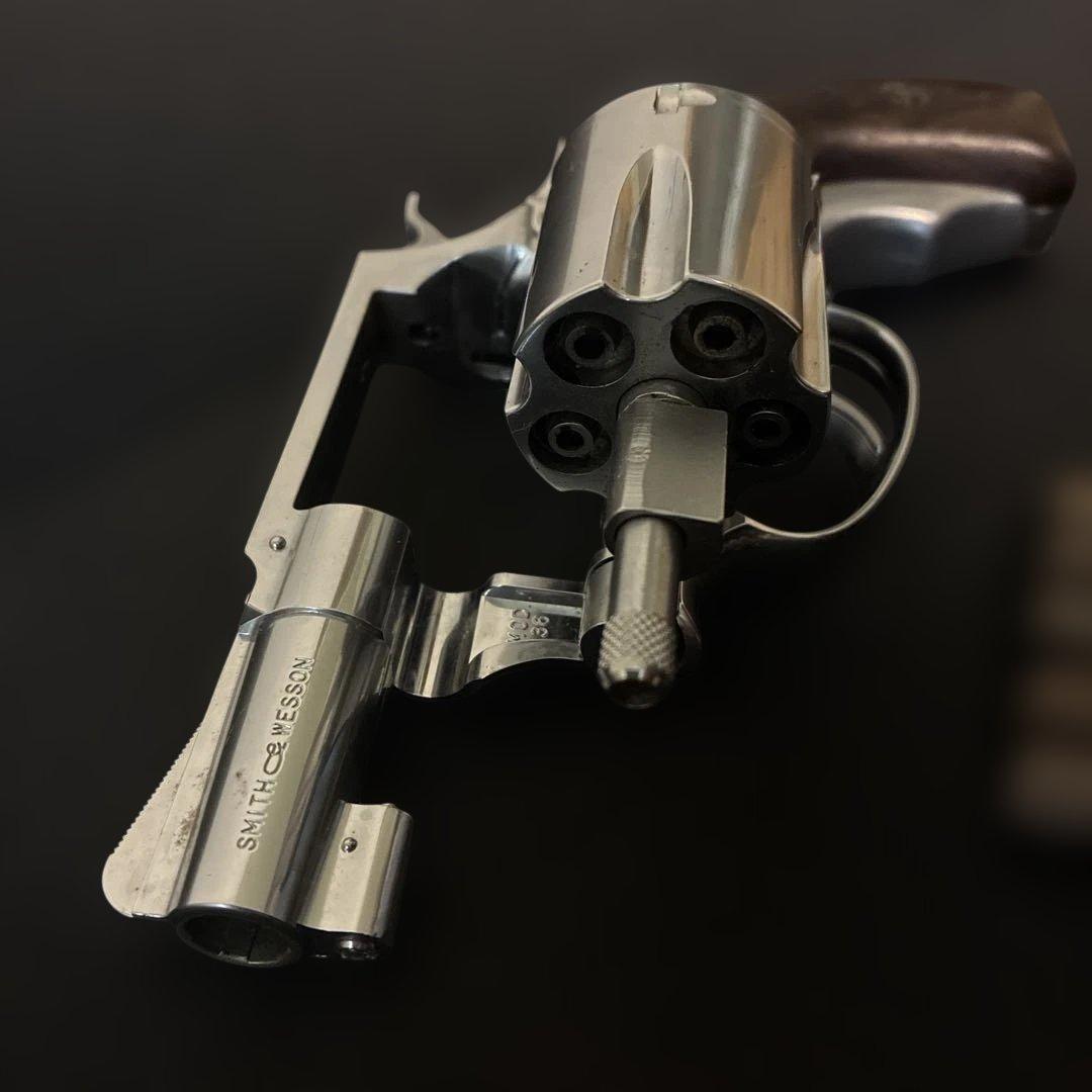 ま*ん様 モデルガン　スミス&ウェッソン チーフスペシャル 木製グリップ