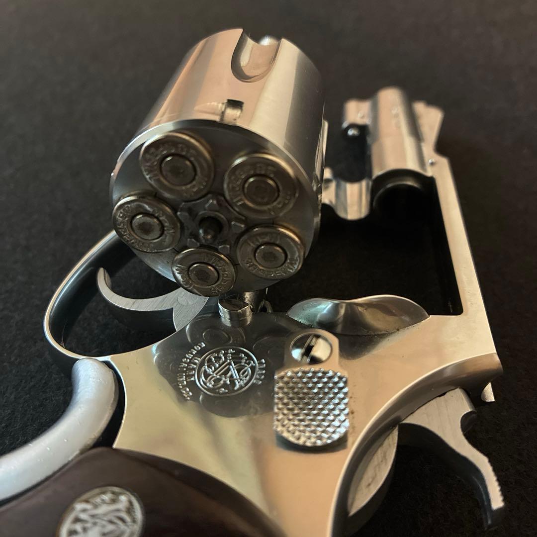 ま*ん様 モデルガン　スミス&ウェッソン チーフスペシャル 木製グリップ