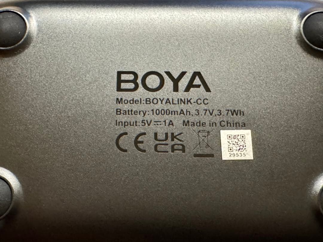 BOYA BOYALINK V2.0 ワイヤレスピンマイク