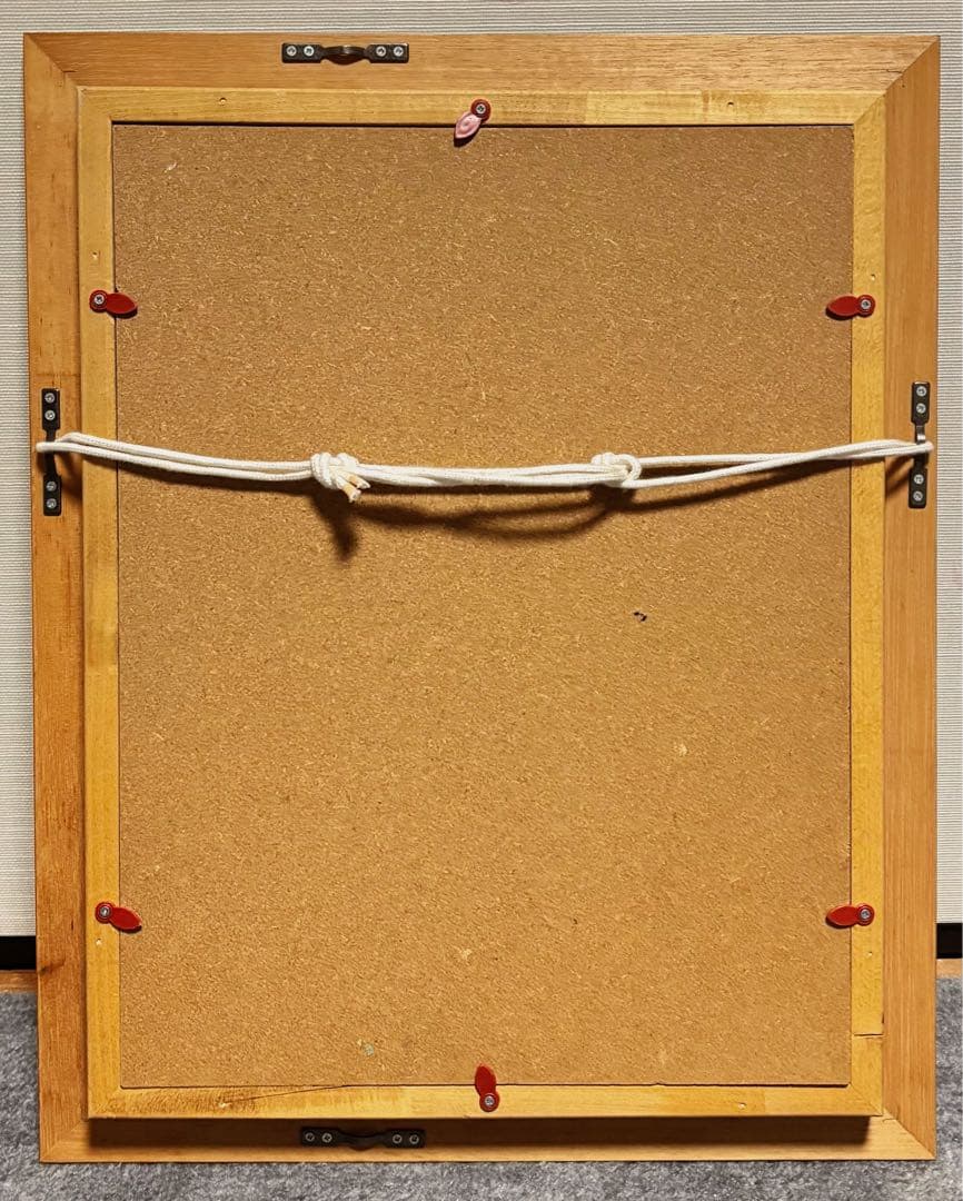 【F4号】手描き油彩画　ベルナールビュッフェ【ミミズク】額縁　絵画　サインあり