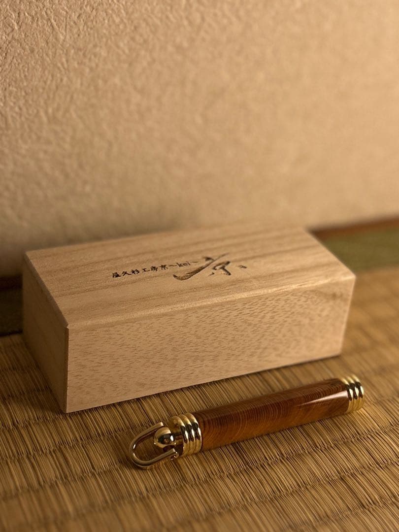 屋久杉工房京　光明瘤シャーペン　シャー芯ケース