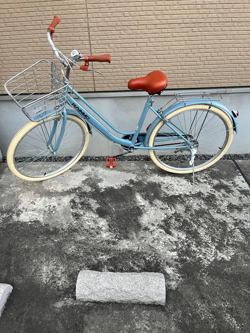 【直接引き渡し】水色シティサイクル 26インチ　大人もOK 簡易工具空気入れ付き