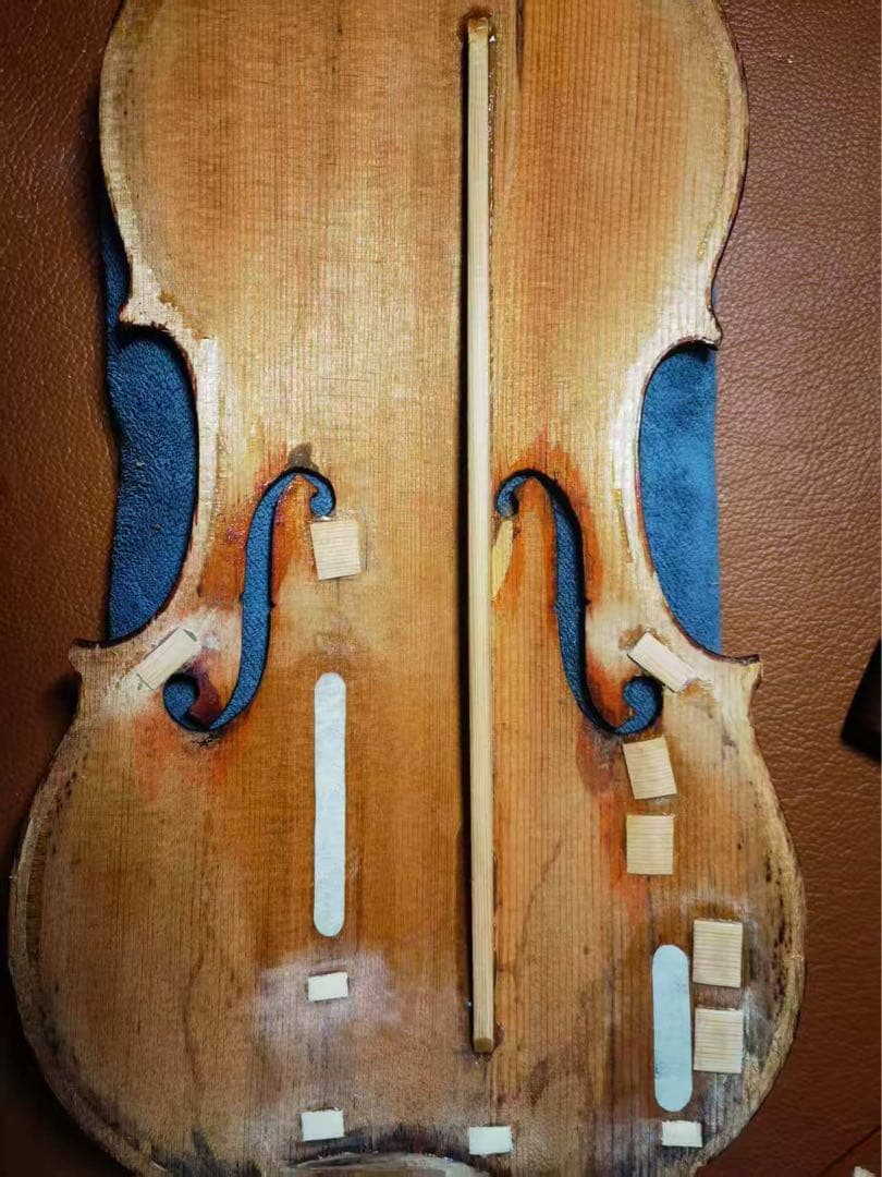 1940年代　アメリカ製　4/4 バイオリン　虎杢　裏板一枚板　修復済み