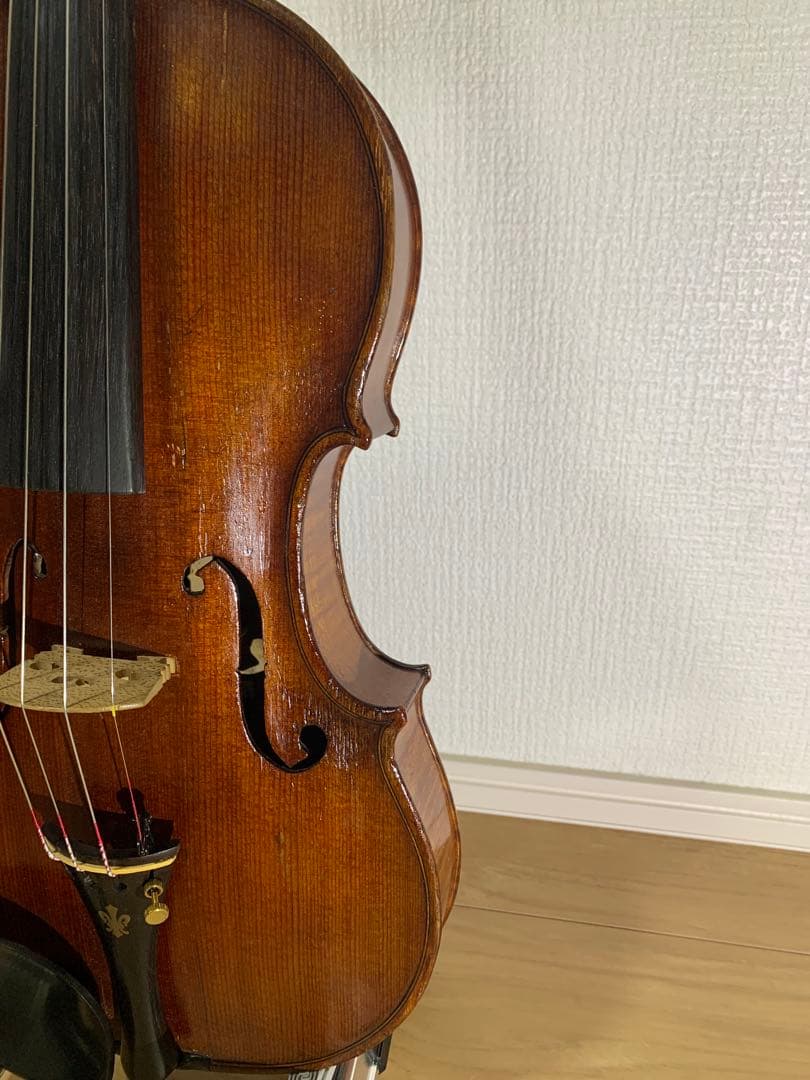 1940年代　アメリカ製　4/4 バイオリン　虎杢　裏板一枚板　修復済み