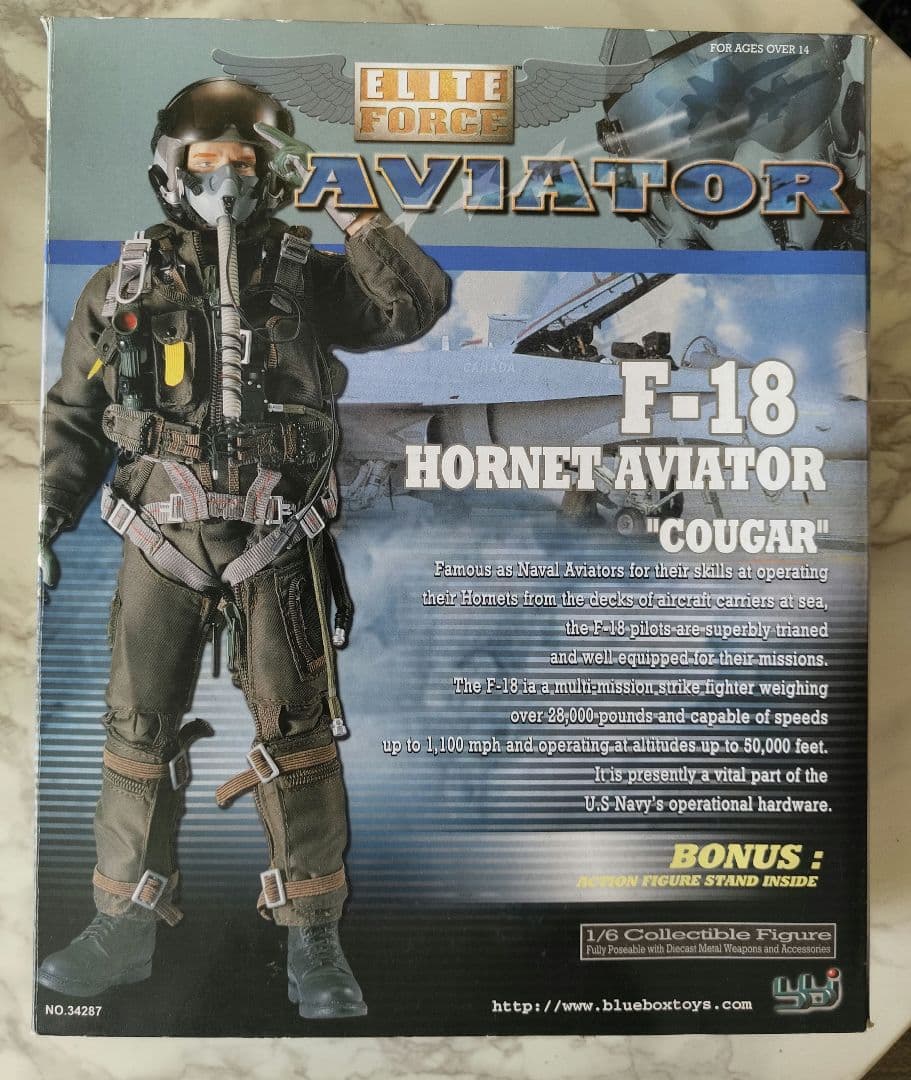 1/6 パイロット フィギュア F-18 Aviator Cougar