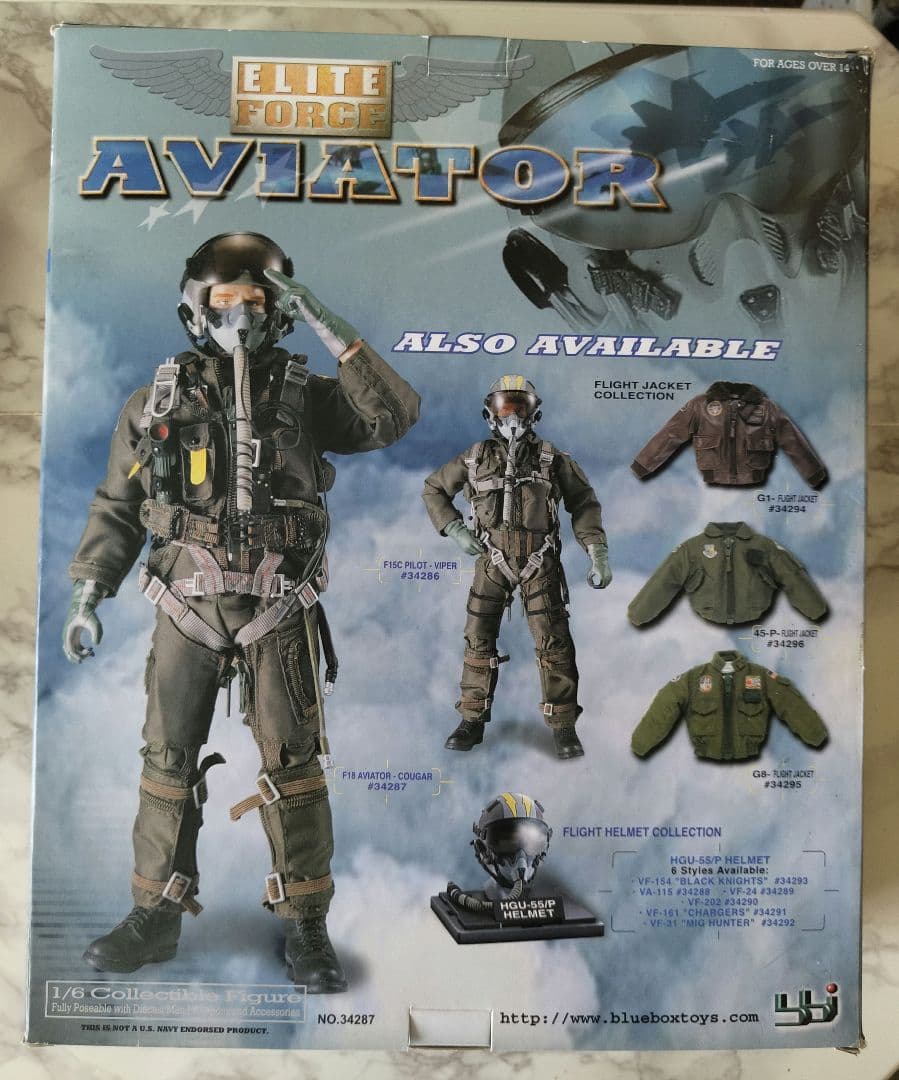 1/6 パイロット フィギュア F-18 Aviator Cougar