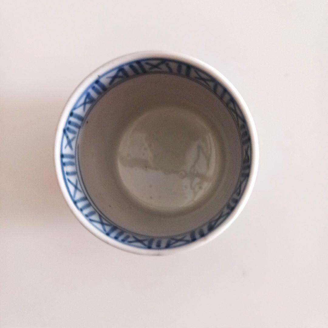 古伊万里　蛸唐草　お猪口