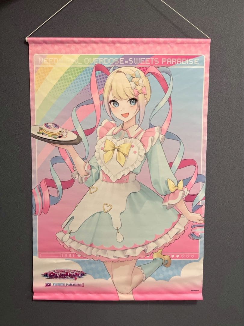 スイーツパラダイス B2タペストリー 超てんちゃん あめちゃん