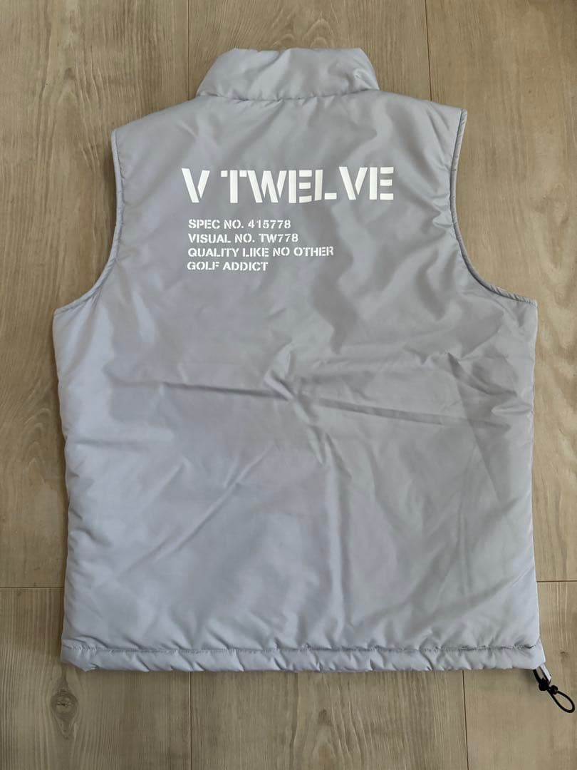 V12ゴルフ　メンズ　リバーシブルダウンベスト