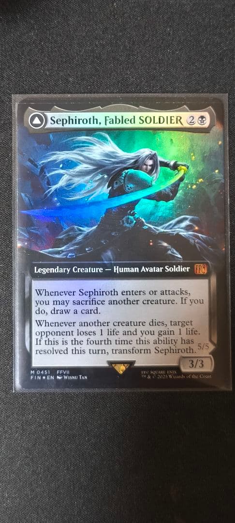 威名のソルジャー、セフィロス 英語 拡張 foil Bundle MTG FF